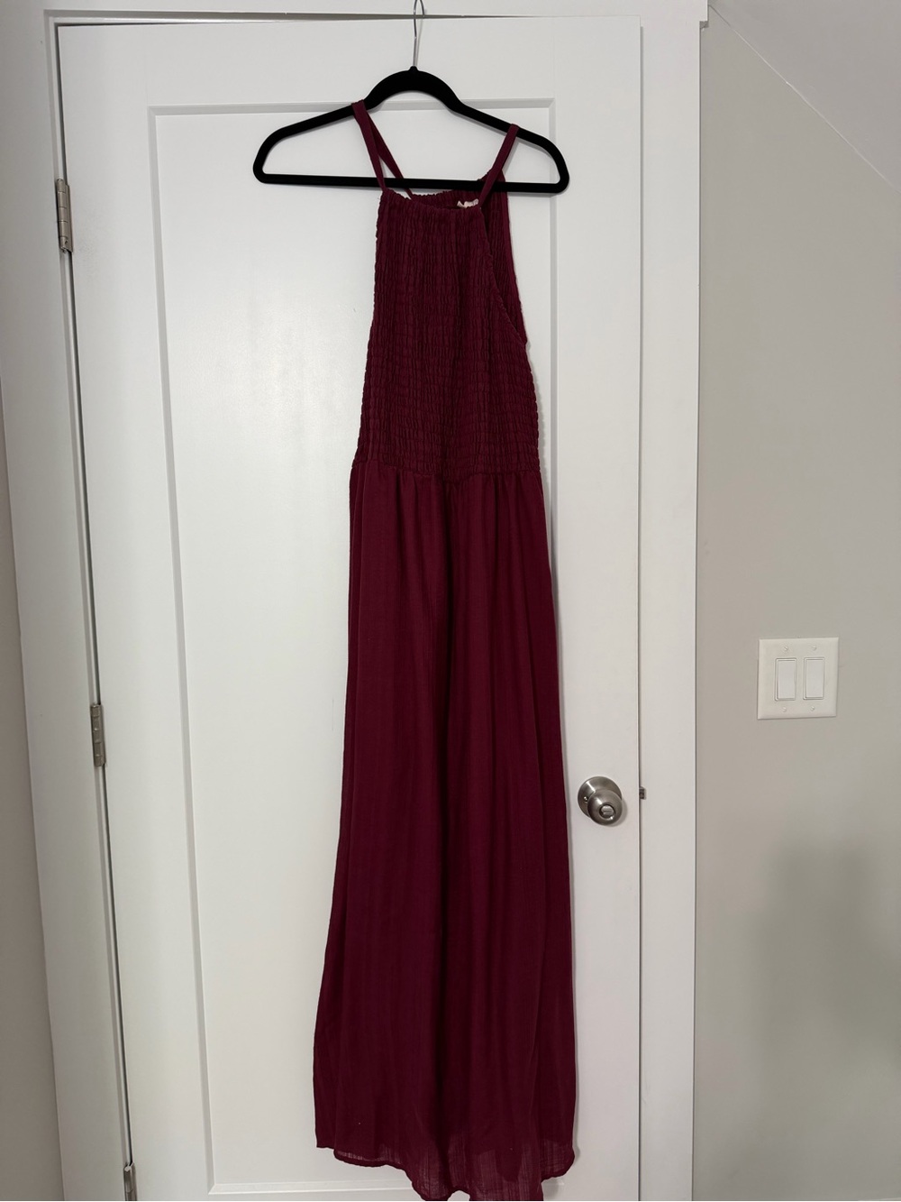 Universal Thread Burgundy Smocked Maxi Dress